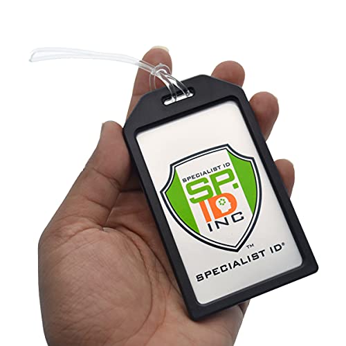 Bulk 50 Pack Premium Rigid Airline Luggage Tag Holders with 6" Worm Loops (50 Pack / Assorted Colors)