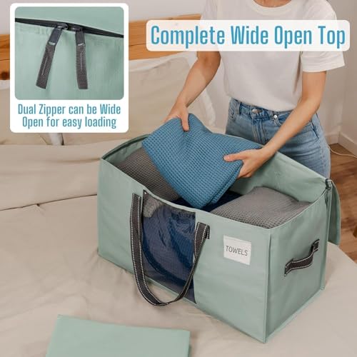 Moving Bags Wide Open Top (Light Green Matte / 4 Pack)