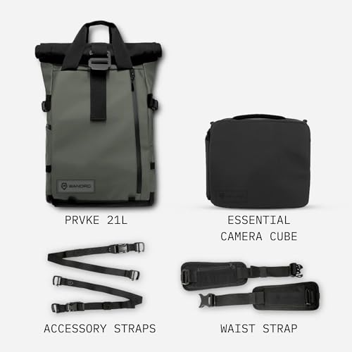 PRVKE 21L Photography Bundle (PRVKE 21L / Photography Bundle / Wasatch Green)