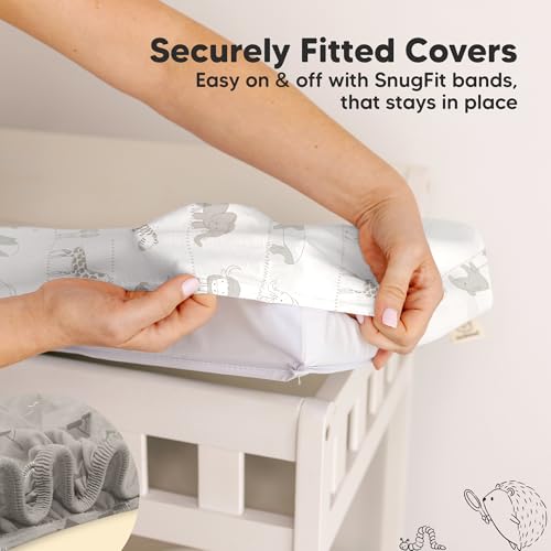 2 Pack Organic Changing Pad Covers for Girl (Savannah)