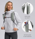 10L Small Hiking Backpack Travel Daypack Lightweight Packable Back Pack for Women Men (Light Grey)