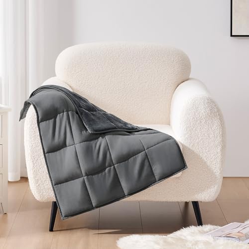Weighted Lap Blanket 7lb (01-dark Grey / 29" x 24" | 7lbs)