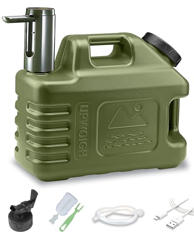 3.5 Gallon Water Jug with Rechargeable Touch Pump (Green Pump / 3.5 Gal)