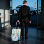 Travel Luggage Cover Suitcase Cover Protector Skins 18 (compass / L (for 25--28 inch luggage))