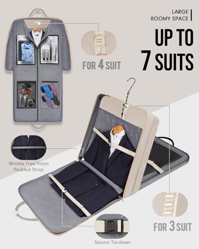 Garment Bags for Travel for Women (Beige)