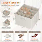 Shoe Storage Organizer for Closet (White)