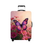 Pink Butterfly Luggage Cover Washable Suitcase Protector Anti (Pink butterfly / XL(32-34inch suitcase))