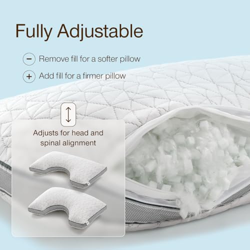 Eden Cut Out Bed Pillow for Side Sleepers (Queen / Cut-out)