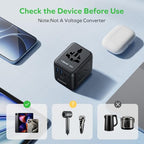 Mini 35W Universal Travel Adapter 7 (35W / Black)