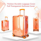 Full Clear Luggage Cover for Suitcase (Full Clear / M (24-25 Inch Suitcase))