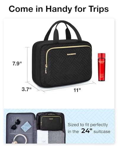 Hanging Travel Toiletry Organizer (Black)