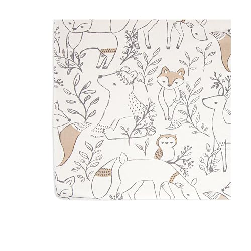 100% Cotton Sateen Fitted Baby Sheets (Woodland)