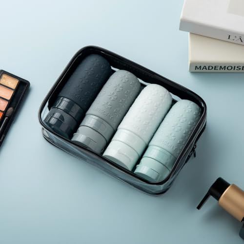 Travel Bottles for Toiletries (Grey / 2 Ounces)