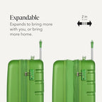 7366 Signature Hardside Expandable Luggage with Spinner Wheels (3-Piece Set (19/23/27) / Green)