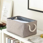 Large Storage Bins (Grey / Large - 15.7Lx11.8Wx8.3H)