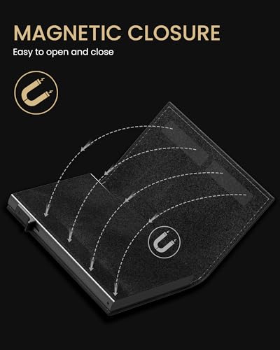 AirTag Wallet for Men (Deep Black)