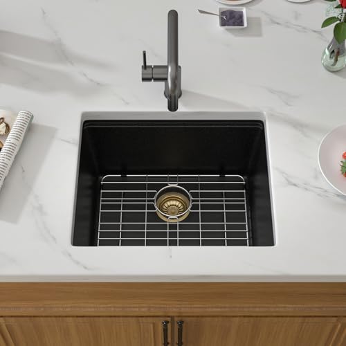 21 Inch Black Undermount Bar Sink Workstation (Black / 21x18 inches)
