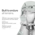 Glacier Scandinavian Hiking Baby Carrier Backpack (Glacier White)