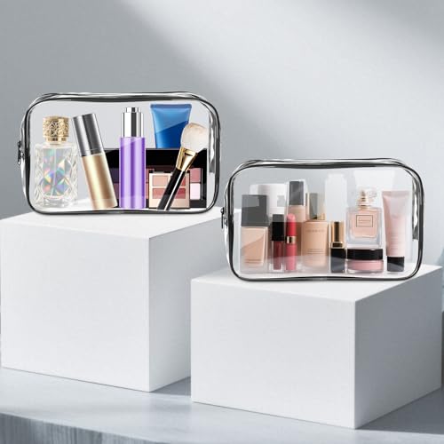 Clear Makeup Bag (24 Packs Black)