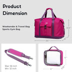 Duffel with Utility Pouch (Purple)