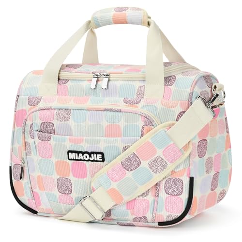 Underseat Carry On Luggage Bag (Corduroy Colorful Plaid / 16IN)