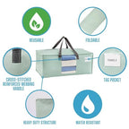 Heavy Duty Moving Bags (Shiny Light Green / 8 Pack)