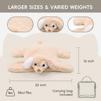 Weighted Lap Pad for Kids 5 lbs (55-beige Puppy Pattern / 22" x 16" | 5lbs)