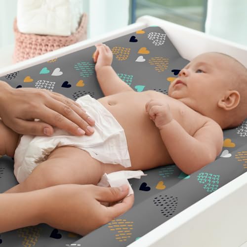Changing Pad Covers for Baby (Heart / 32x16x5 Inch)