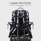 Military Tactical Backpack for Men and Women 45L Army 3 Days Assault Pack Bag Large Rucksack with Shoe Compartment (1.6 Black and White)