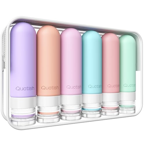 Travel Bottle for Toiletries 6 Pack (Periwinkle)