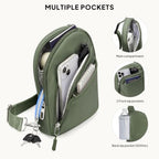 Anti Theft Crossbody Bag for Women Men (4-dark Green)