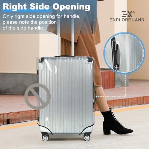 Clear PVC Suitcase Cover Protector (S / Clear PVC)
