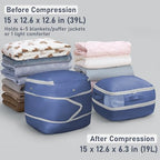 Compression Storage Bags 8 Pack (Navy Blue / 39L x 8 Pack)
