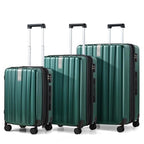 Expandable Hard Shell Luggage Sets (3 Pc Set EXT (20/24/29) / Blackish Green)