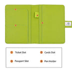 Premium Leather Passport Holder Covers Case (AU-Grass green)