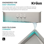 Stainless Steel 45 in Undermount Kitchen Sink KWU120 (Stainless Steel / 45 inch / Sink)