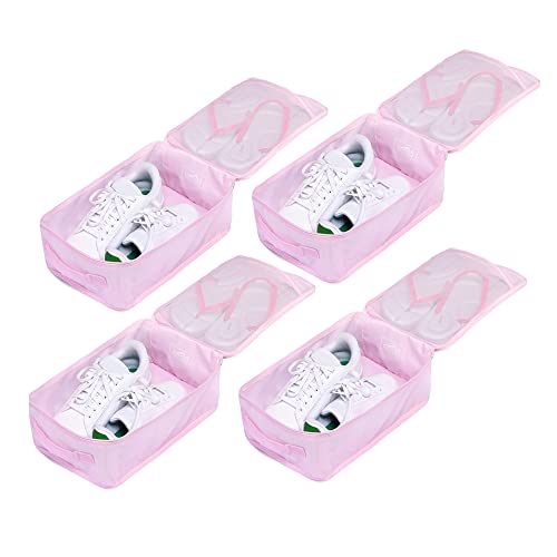 Travel Shoe Bags (Pink / 4 Packs)