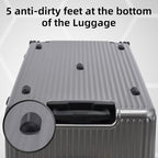 29 Inch Aluminum Frame Checked Luggage Top Opening (Gray / 29 Inch)