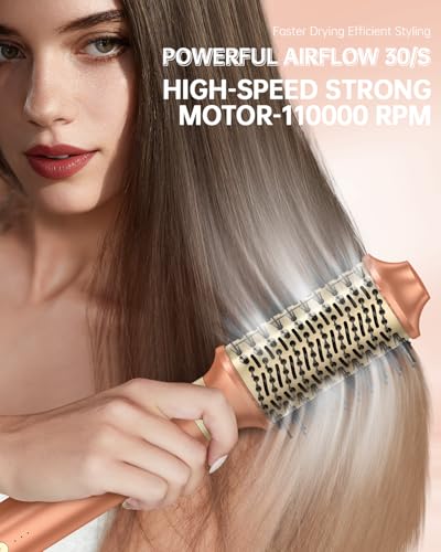 Dual Voltage] webeauty 6 in 1 Hot Air Styler (Mocha)
