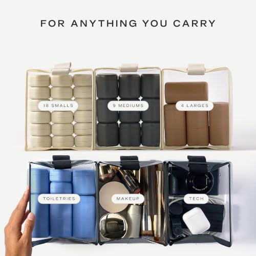 Parcel Clear Travel Kit with Zipperless Magnetic Closure (Cove / Medium)