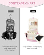 Travel Hanging Toiletry Bag (Pink / Large)