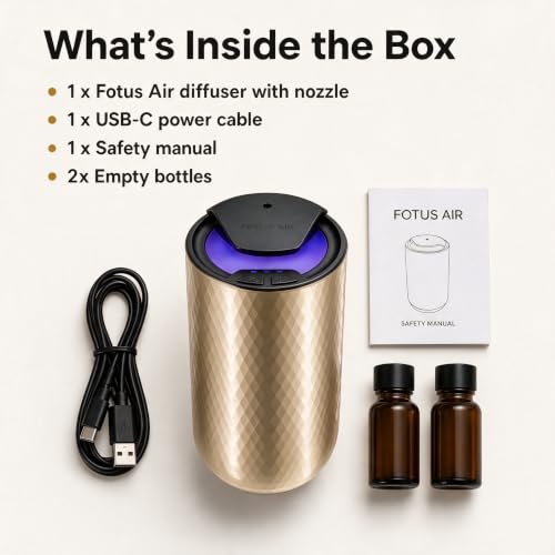 Waterless Essential Oil Diffuser (Gold)