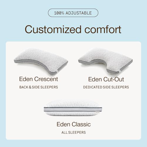 Eden Cut Out Bed Pillow for Side Sleepers (Queen / Cut-out)
