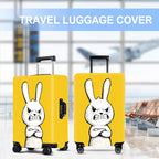 Yellow Rabbit Luggage Cover Washable Suitcase Protector Anti (Yellow Rabbit / M(24-26inch suitcase))