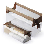 Parcel Clear Travel Kit with Zipperless Magnetic Closure (Chestnut / Extra Large)