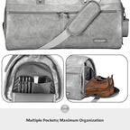 Garment Travel Duffle Bag (Leatherette - Grey)