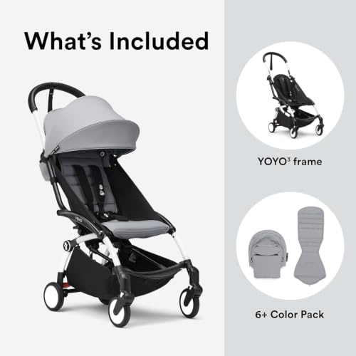 YOYO3 Travel Stroller from 6 Months (Black/Aqua)