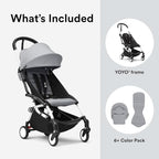 YOYO3 Travel Stroller from 6 Months (Black/Aqua)