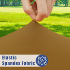 2 Pack Rectangle Spandex Fitted Table Cloth (Dark Brown / 72" x 30" (Rectangular))