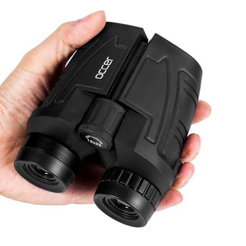 12x25 Compact Binoculars for Adults and Kids